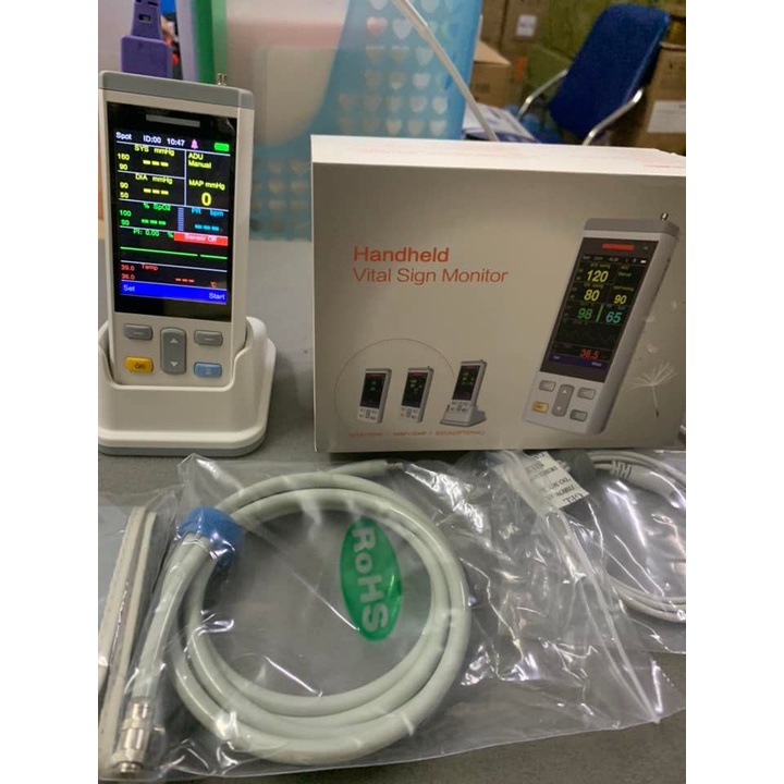 Máy monitor theo dõi bệnh nhân Handle Vital Signs PC100 bảo hành chính hãng