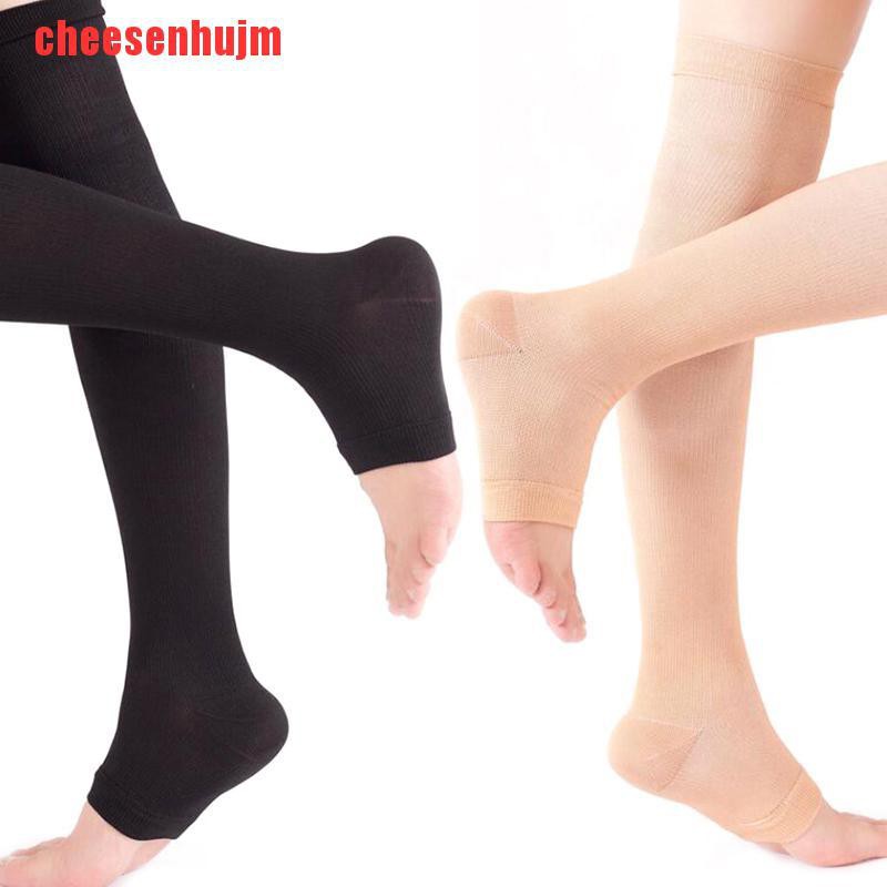 [Pho Mát Mẻ] Vớ Nén Cao Ngang Đùi Coricose Hở Ngón Áp Lực Cao