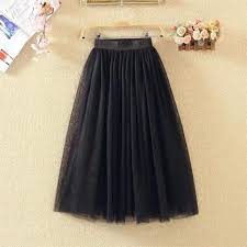 Chân váy tulle skirt  style công chúa dài qua gối