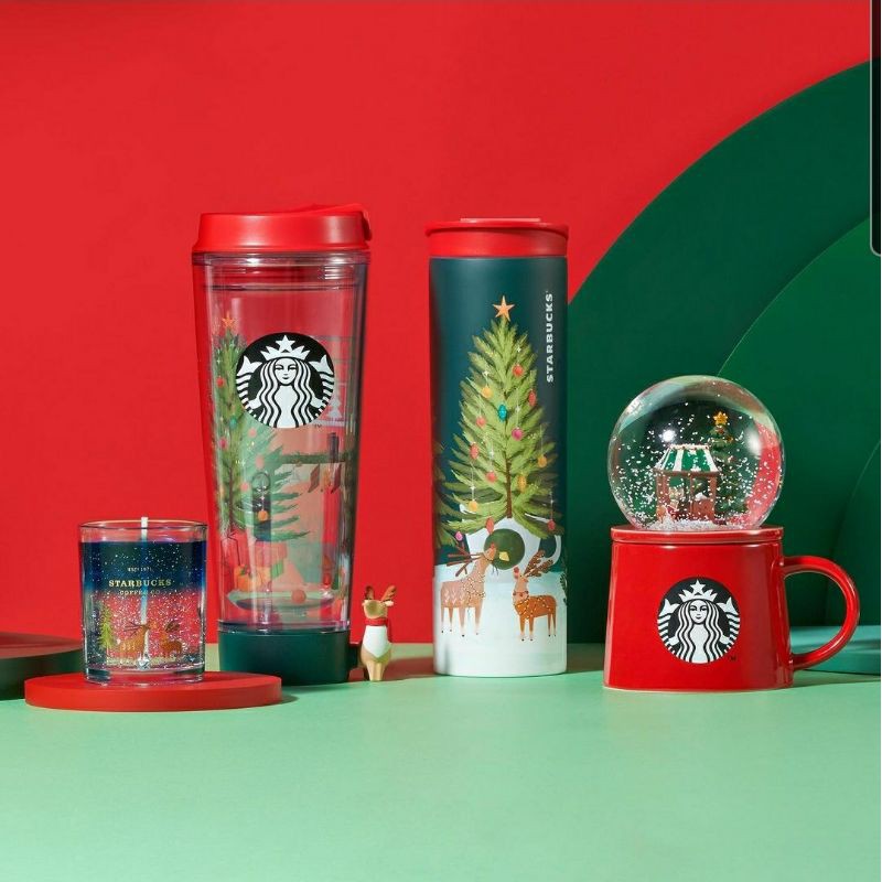 [Order Starbucks Korea] Order cốc quả cầu tuyết của bst giáng sinh hàn quốc 2020