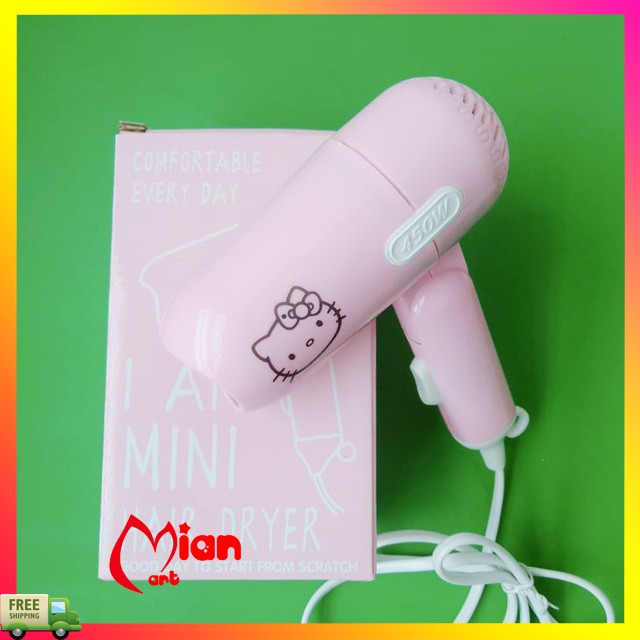 Máy sấy tóc mini du lịch 2 chế độ gió gấp gọn cute - Mian Mart