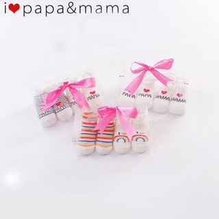 Set hai đôi giày len i love papamama