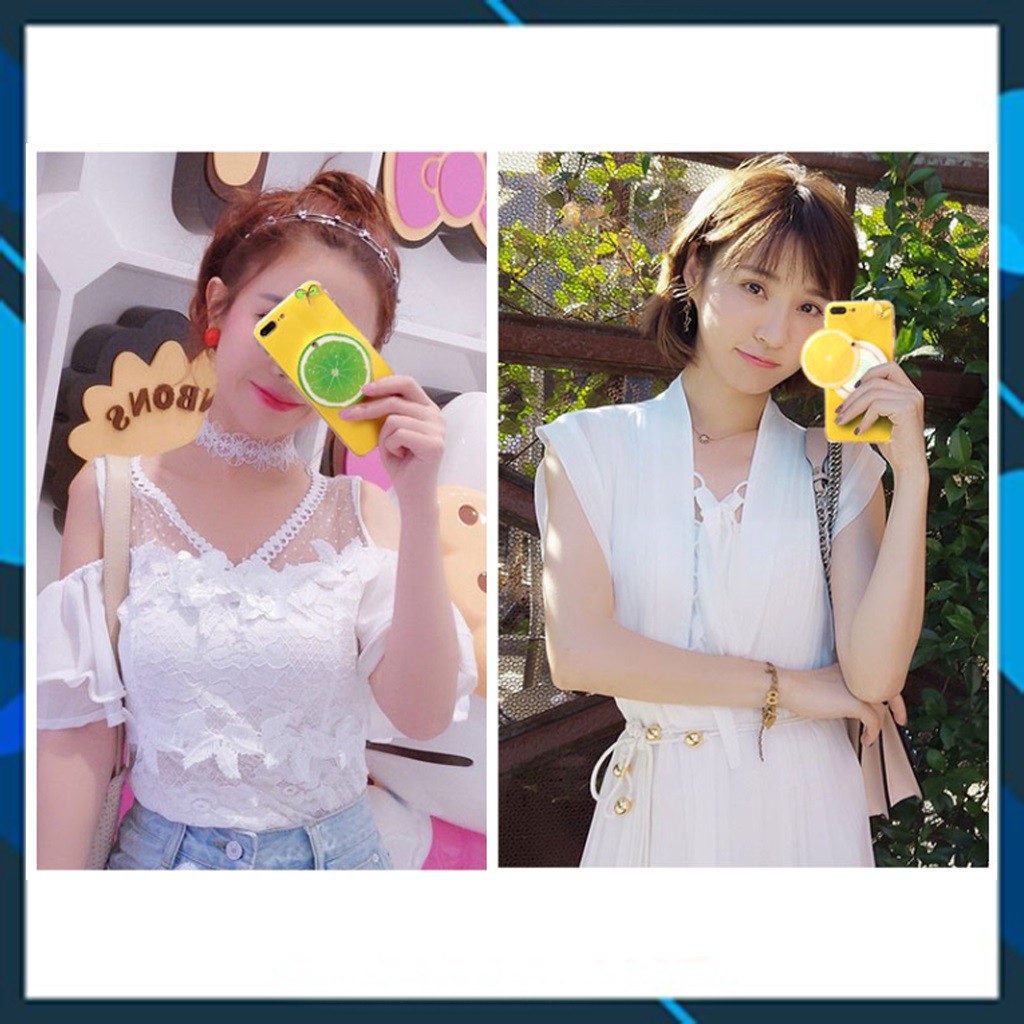 Ốp iphone - Ốp lưng Chanh 3d kèm gương cứng5/5s/6/6s/6plus/6splus/7/8/7plus/8plus/x/xs/xsmax/11/11promax-12G | BigBuy360 - bigbuy360.vn