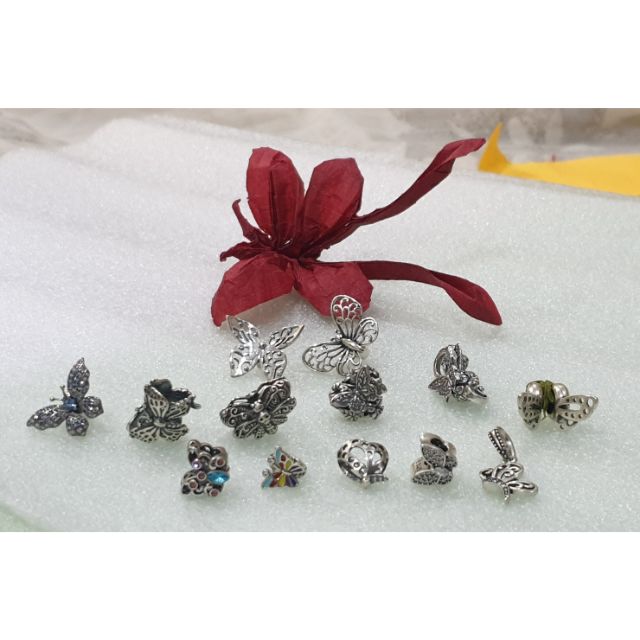 Charm bạc 925 bươm bướm