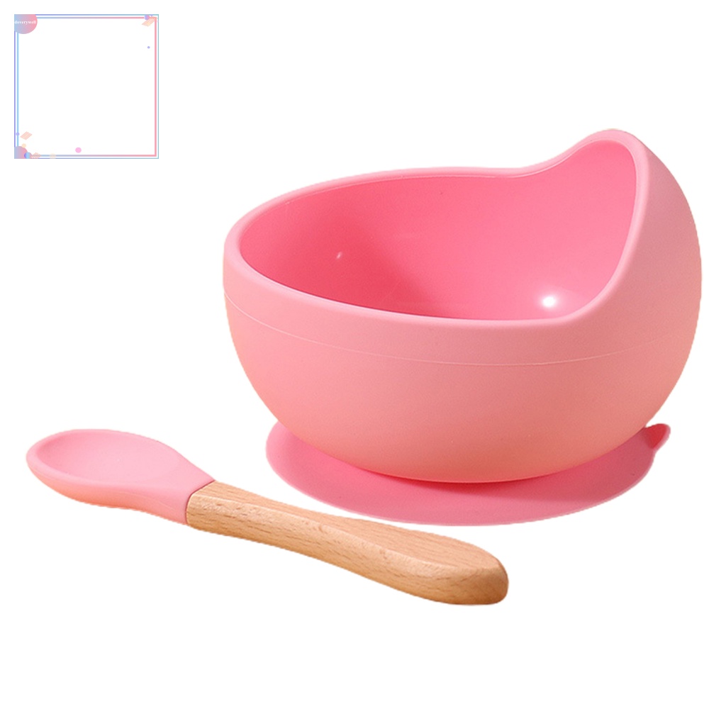 Tô Ăn Có Đế Hít Chống Trượt Kèm Muỗng Cho Bé