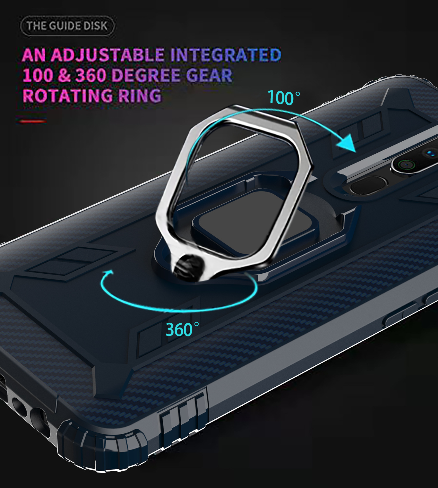 Ốp Lưng Chống Sốc 3c Có Nhẫn Đỡ Điện Thoại Cho Oppo A9 2020 A5 2020 | BigBuy360 - bigbuy360.vn