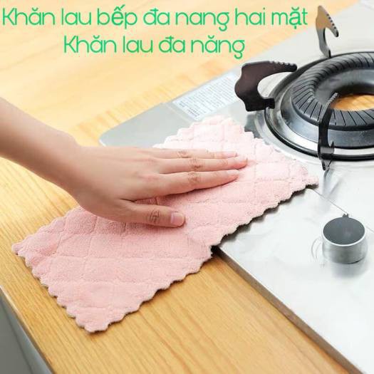 Khăn Lau 2 mặt thấm hút nước đa năng (1 CHIẾC)