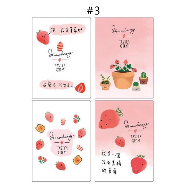 [Ready Stock] Girl Diary Workbook Notebook 16K Draft Notepad Pink Cherry B5 Notepad