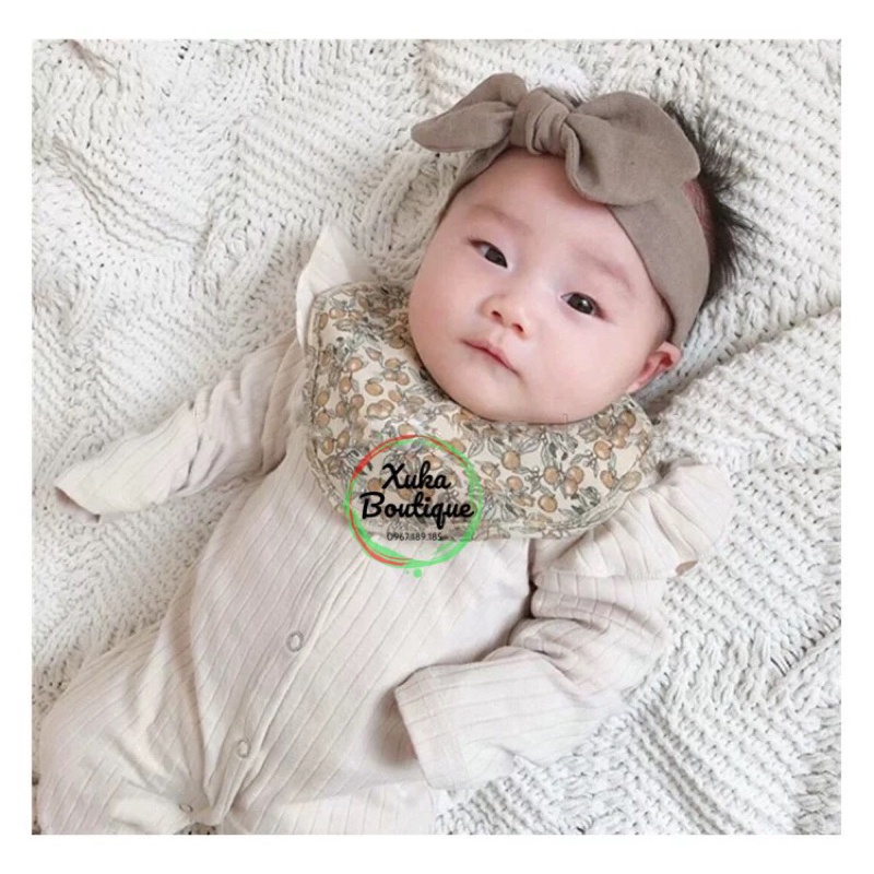 Yếm Tròn Cotton 2 Lớp Cao Cấp Style Hàn Quốc Cho Bé, Yếm Sơ Sinh, Yếm Tròn Bé Trai Bé Gái, Khăn Quàng Cổ Cho Bé