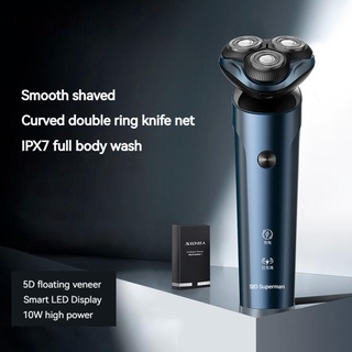 Máy cạo râu đa năng 3 lưỡi, cạo sát,êm, sạc pin nhanh