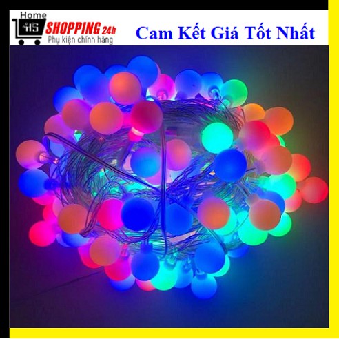 Dây Đèn Nháy Chớp Trang Trí LED Hình Bi Tròn Rất Đẹp Nha Cả Nhà (Nhiều Màu)