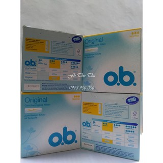 (bill+review) Băng vệ sinh tampon o.b. Đức