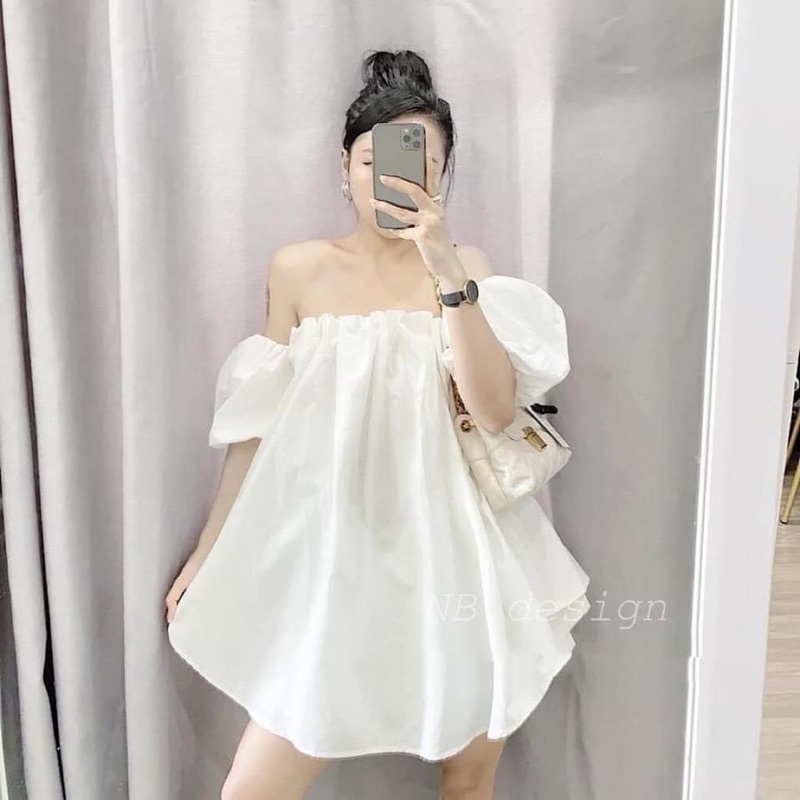 Áo Trễ Vai Tay Bồng Hương Quỳnh Bigsize