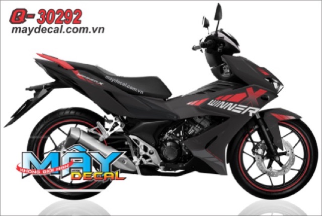Tem rời Winner Đen Nhám Đủ mẫu Decal trắng sữa -1