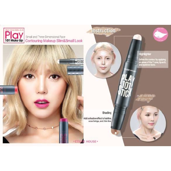 Bút Tạo Khối 2 Đầu Etude House Play 101 Stick Contour Duo