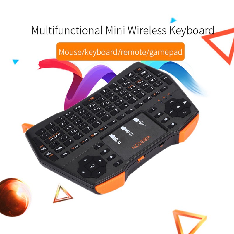 Viboton 2.4G Wireless I8 Plus Hebrew Keyboard Touchpad Fly Air Mouse dinghingxi1