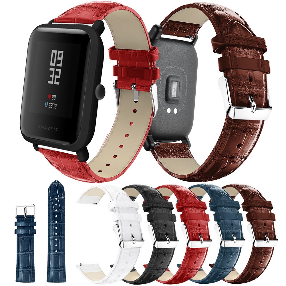 Dây đeo thay thế cho đồng hồ thông minh Xiaomi Huami Amazfitvới chất liệu bằng da sang trọng