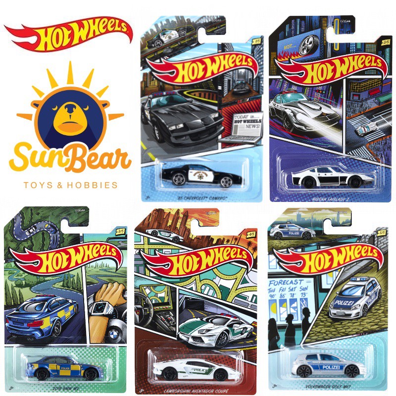 Đồ chơi mô hình xe Hot Wheels HW Police GDG44 1:64 - Sun Bear