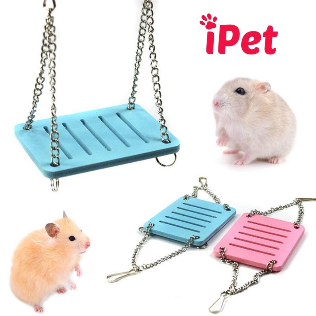 Xích Đu Gỗ Đồ Chơi Cho Chuột Hamster - iPet Shop