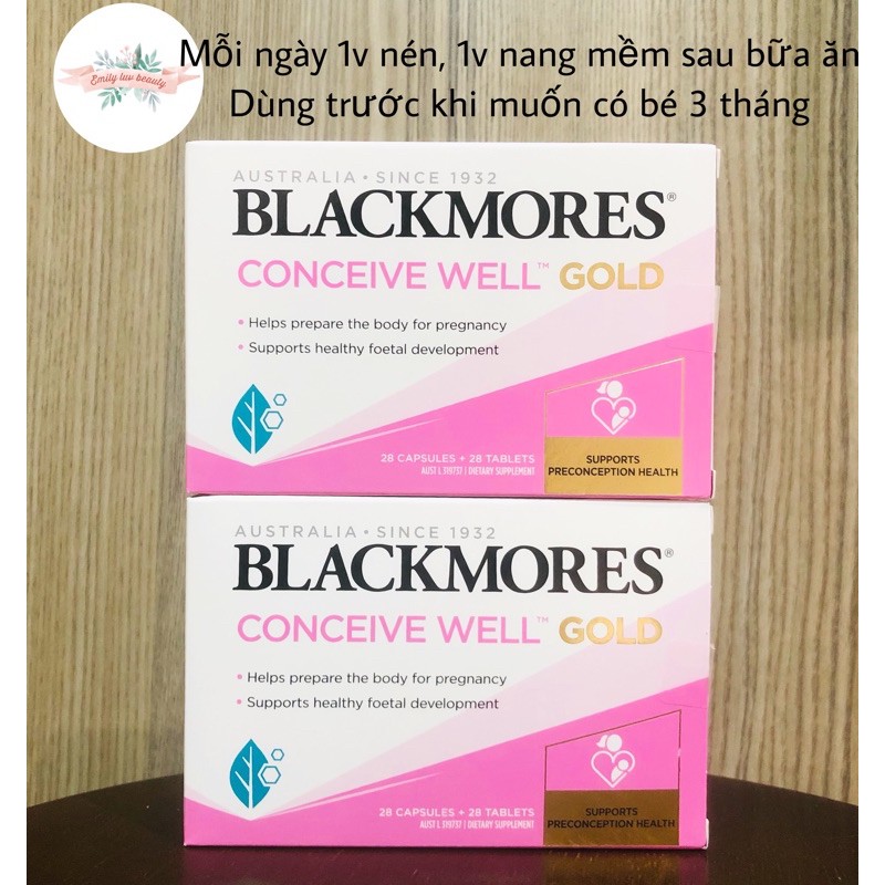 Viên uống tăng khả năng thụ thai Blackmores conceiv