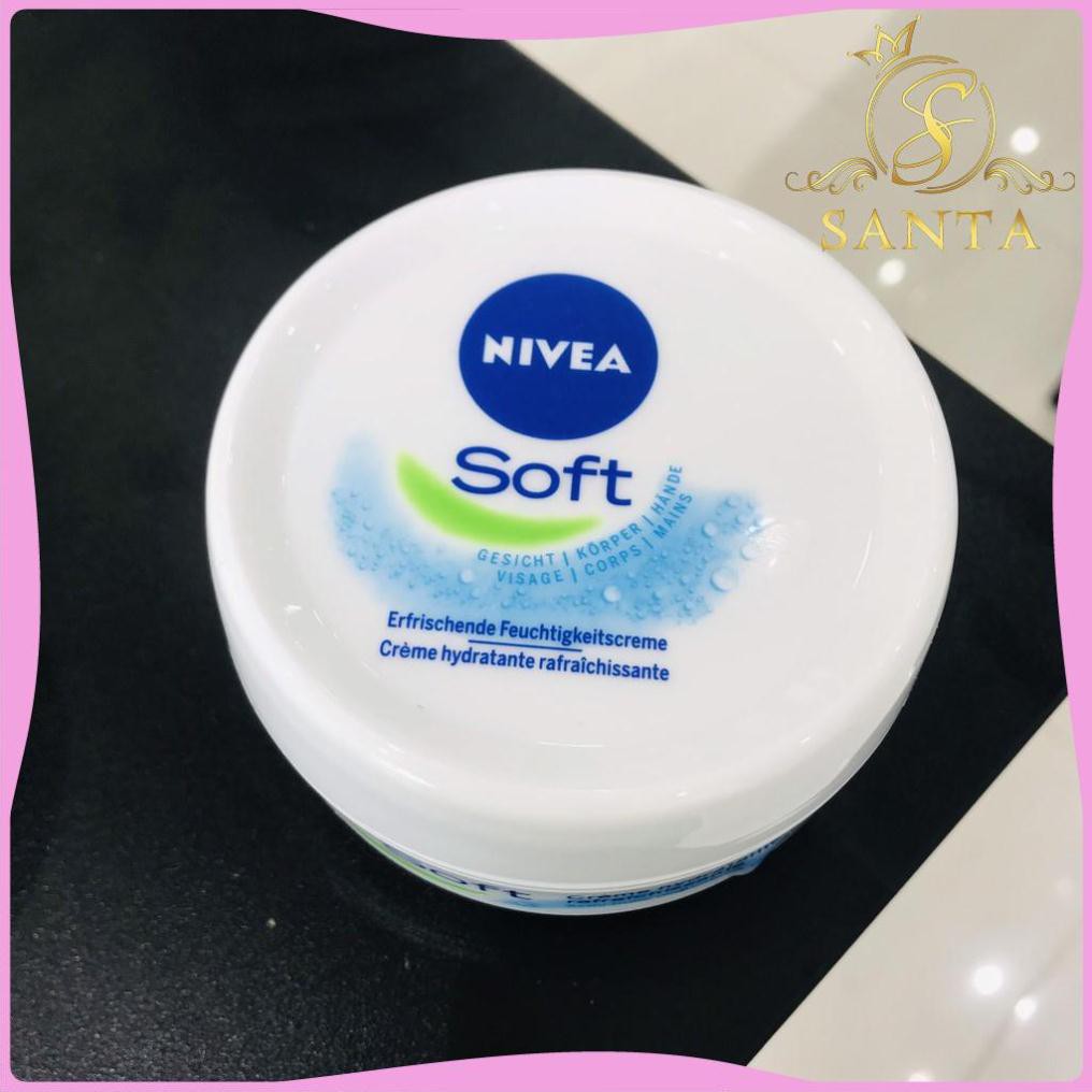 [CHÍNH HÃNG] Kem Dưỡng Nivea Soft Trắng - Dưỡng Ẩm Cho Da Mặt Và Toàn Thân 200ml