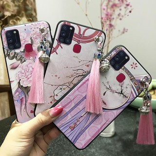 Ốp Điện Thoại Tpu Silicone Mềm Phong Cách Trung Hoa Cổ Điển Cho Samsung Galaxy A21S