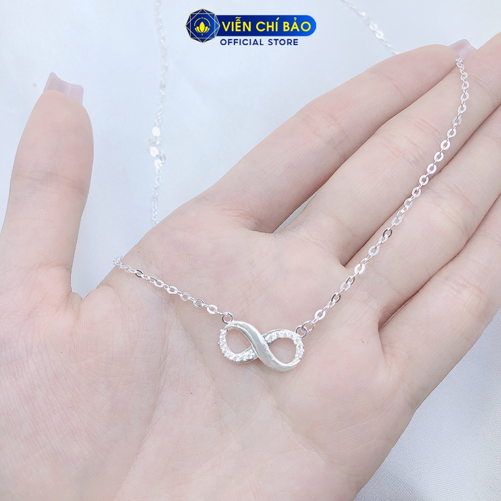 Dây chuyền bạc nữ Vô cực chất liệu bạc 925 thời trang phụ kiện trang sức nữ Viễn Chí Bảo D400201x