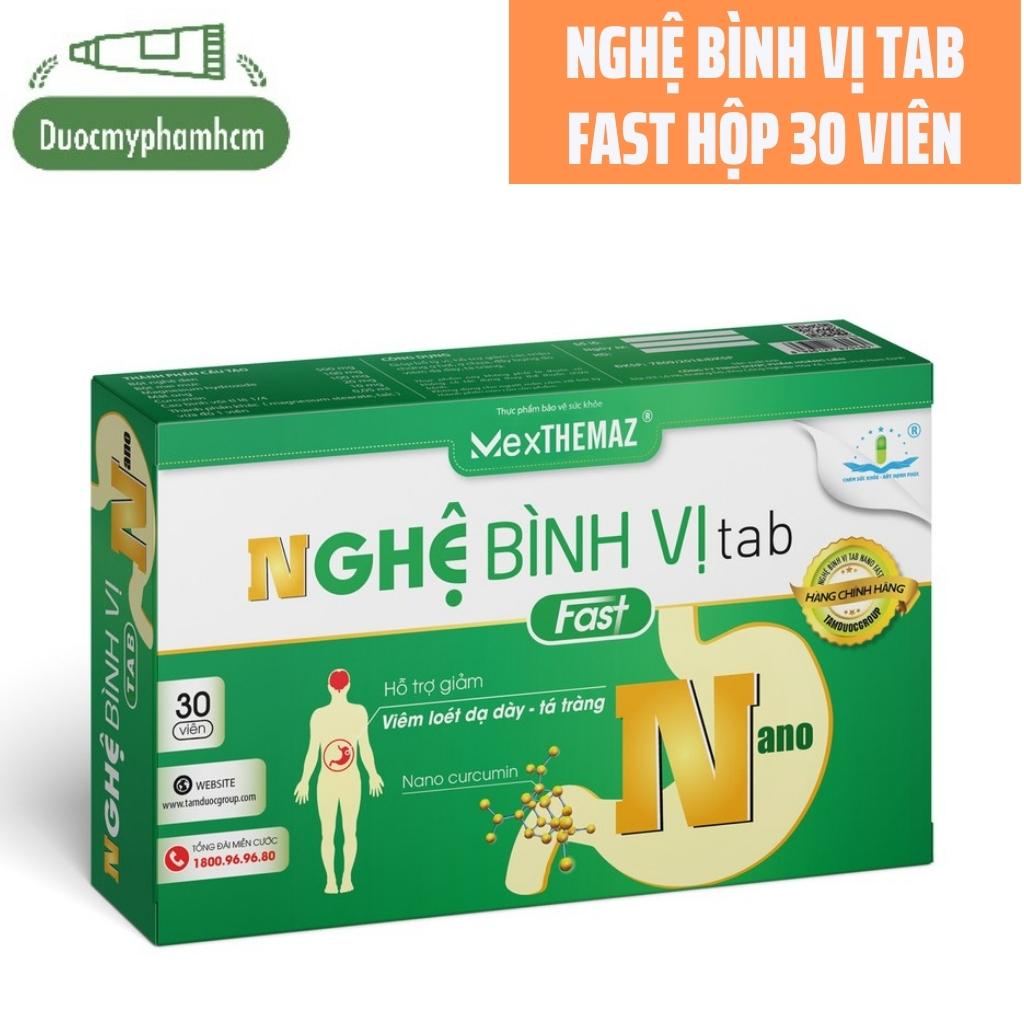 Nghệ Bình Vị Tab (dạ dày chữ N) Hộp 30 Viên - Hỗ Trợ Giảm Viêm Loét Dạ Dày Tá Tràng