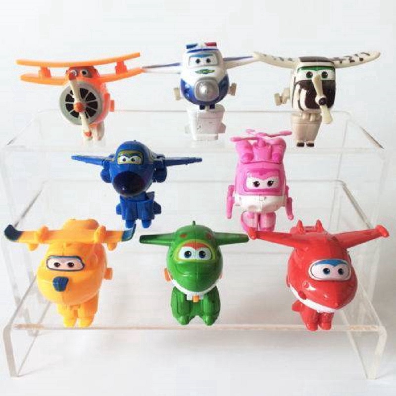 Set 8 Mô Hình Máy Bay Đồ Chơi Biến Hình Cho Bé