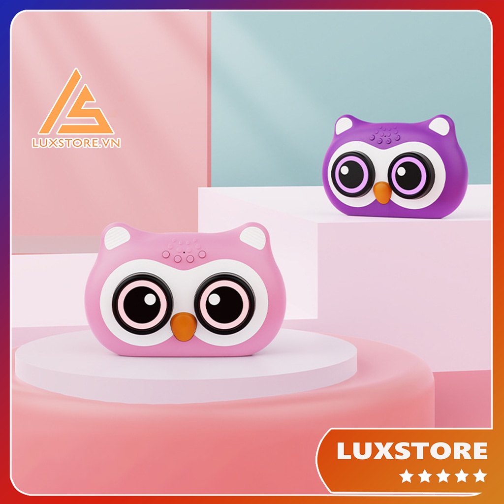 LOA BLUETOOTH CÚ MÈO SIÊU CUTE ĐÈN LED MẮT NHÁY THEO NHẠC ÂM THANH VÒM 360 – LUXSTORE