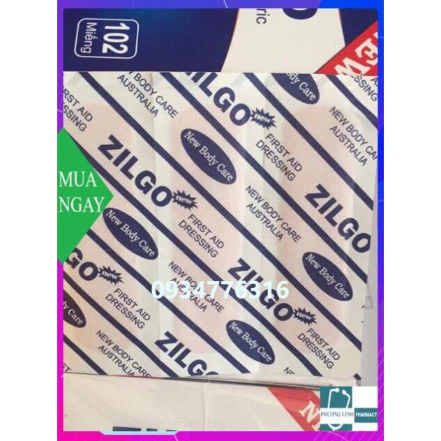 Băng cá nhân Zilgo (hộp 102 miếng)