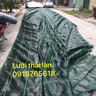 [1m2 lưới khổ 2m] Lưới che nắng thái lan đen, xanh che nắng 70%