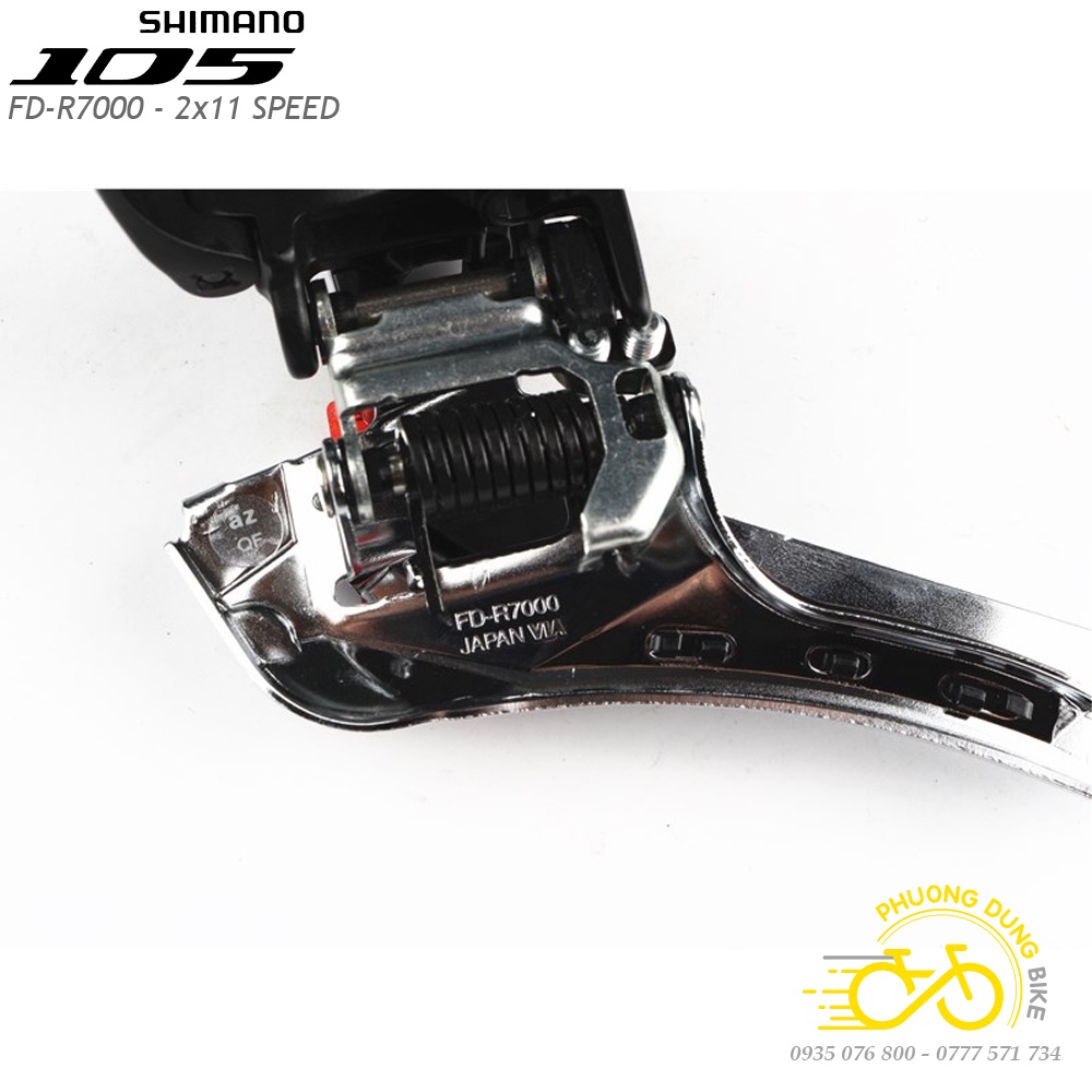 Sang đĩa  xe đạp SHIMANO 105 FD R7000 - Hàng chính Hãng