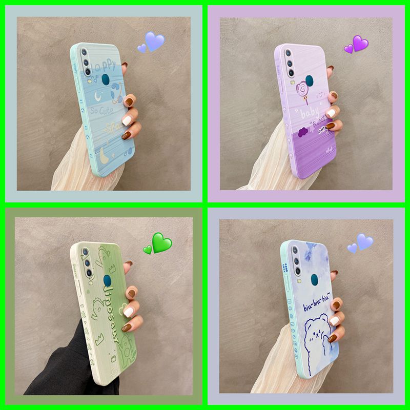 ốp lưng Vivo Y12 ốp lưng Vivo U10 ốp lưng Vivo Y17 ốp lưng Vivo Y15 tpu Ốp Lưng Điện Thoại Silicon Mềm Chống Sốc Viền Thẳng Họa Tiết Hoạt Hình Cho Vivo Y17 Y15 Y12 U10
