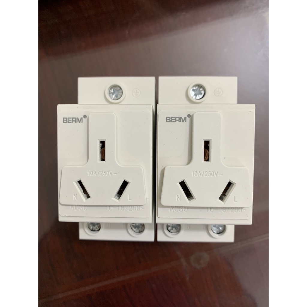 Ổ cắm cài thanh DIN BERM  AC30 hàng chất lượng.