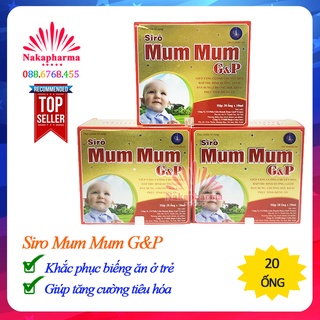 Siro Ăn Ngon Tiêu Hóa Khỏe Mum Mum Gold G&P – Tăng cường hấp thu dinh dưỡng, giảm đầy bụng, chướng hơi, biếng ăn Mummum