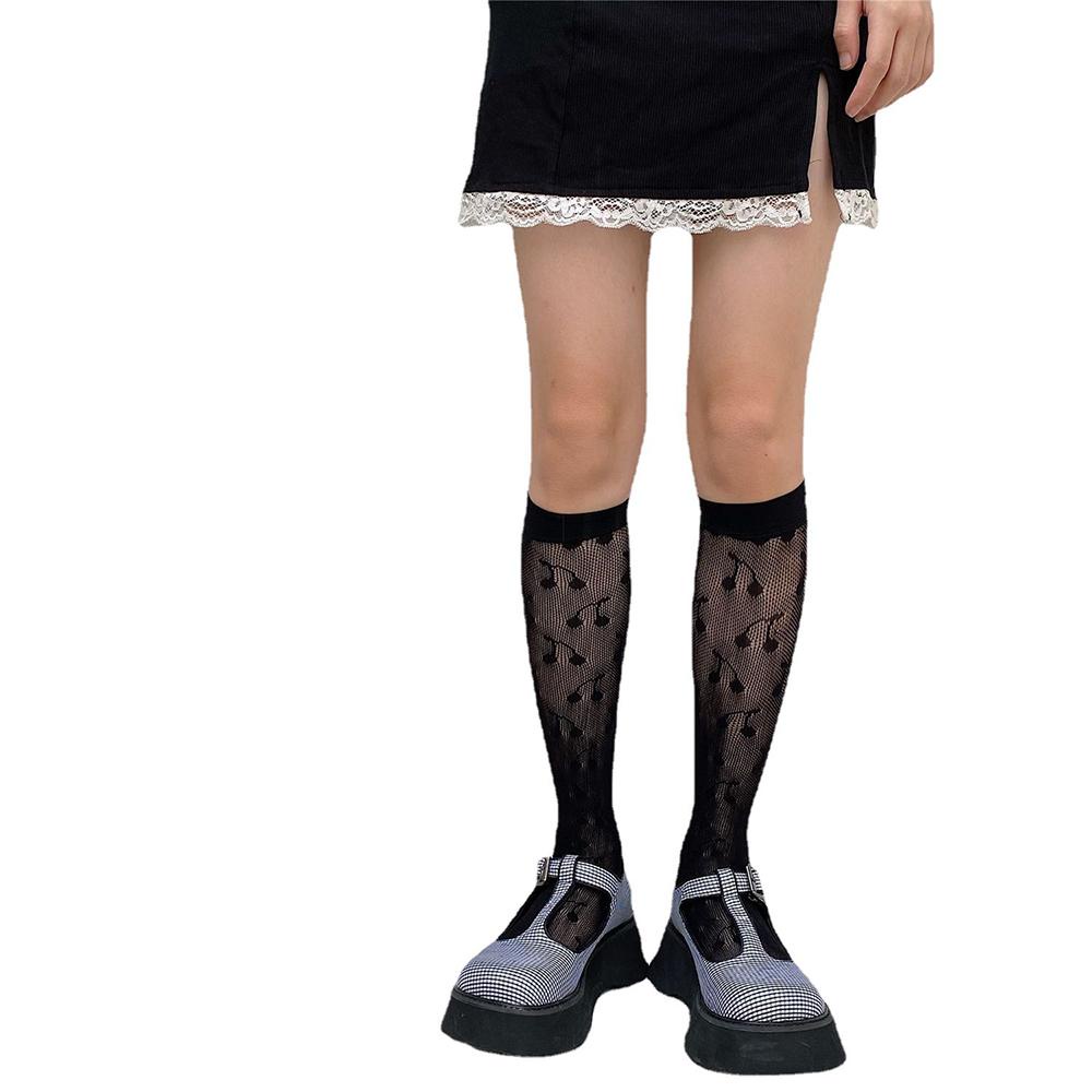 AROMA Vớ Nữ Họa Tiết Cherry Thời Trang