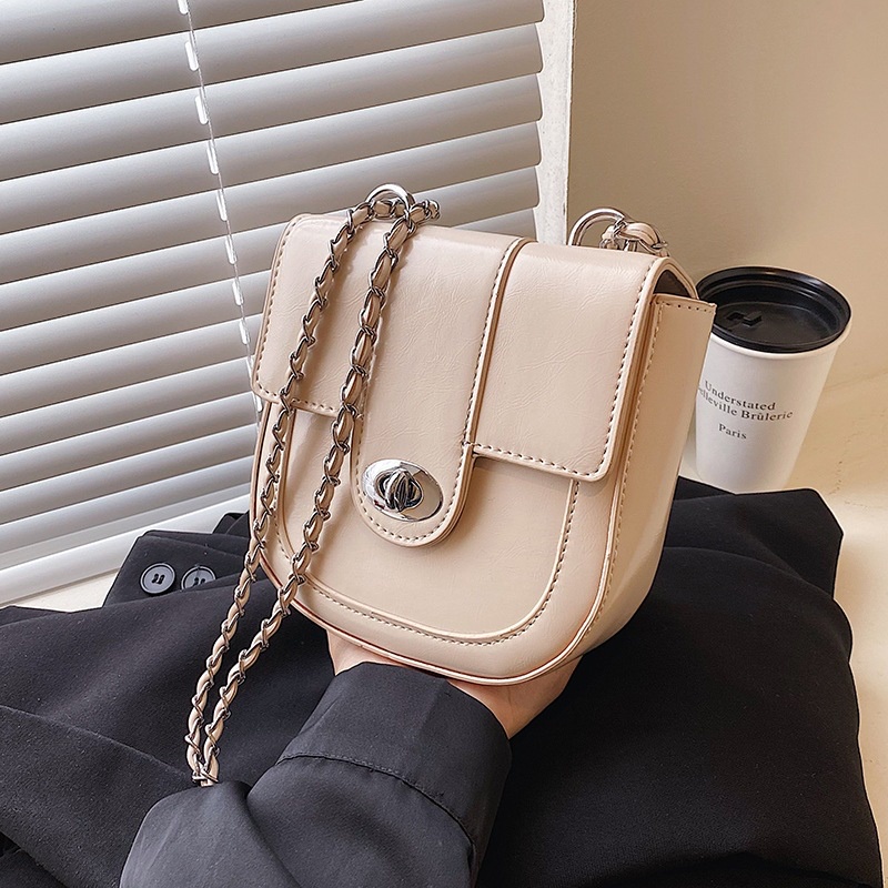 Túi xách IELGY đeo chéo phối dây xích thời trang cổ điển cho nữ