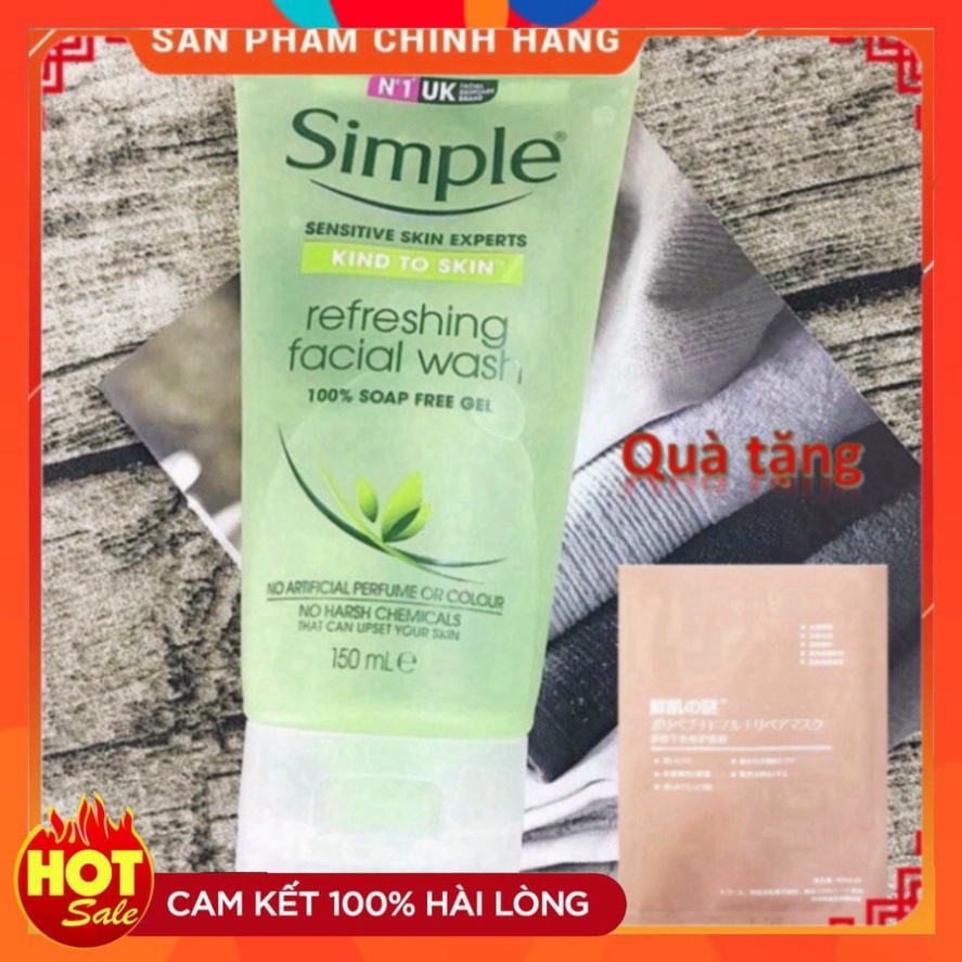 Sữa rửa mặt simple - 150ml Bill 4 date 2023 mới nhất - Chính Hãng | BigBuy360 - bigbuy360.vn