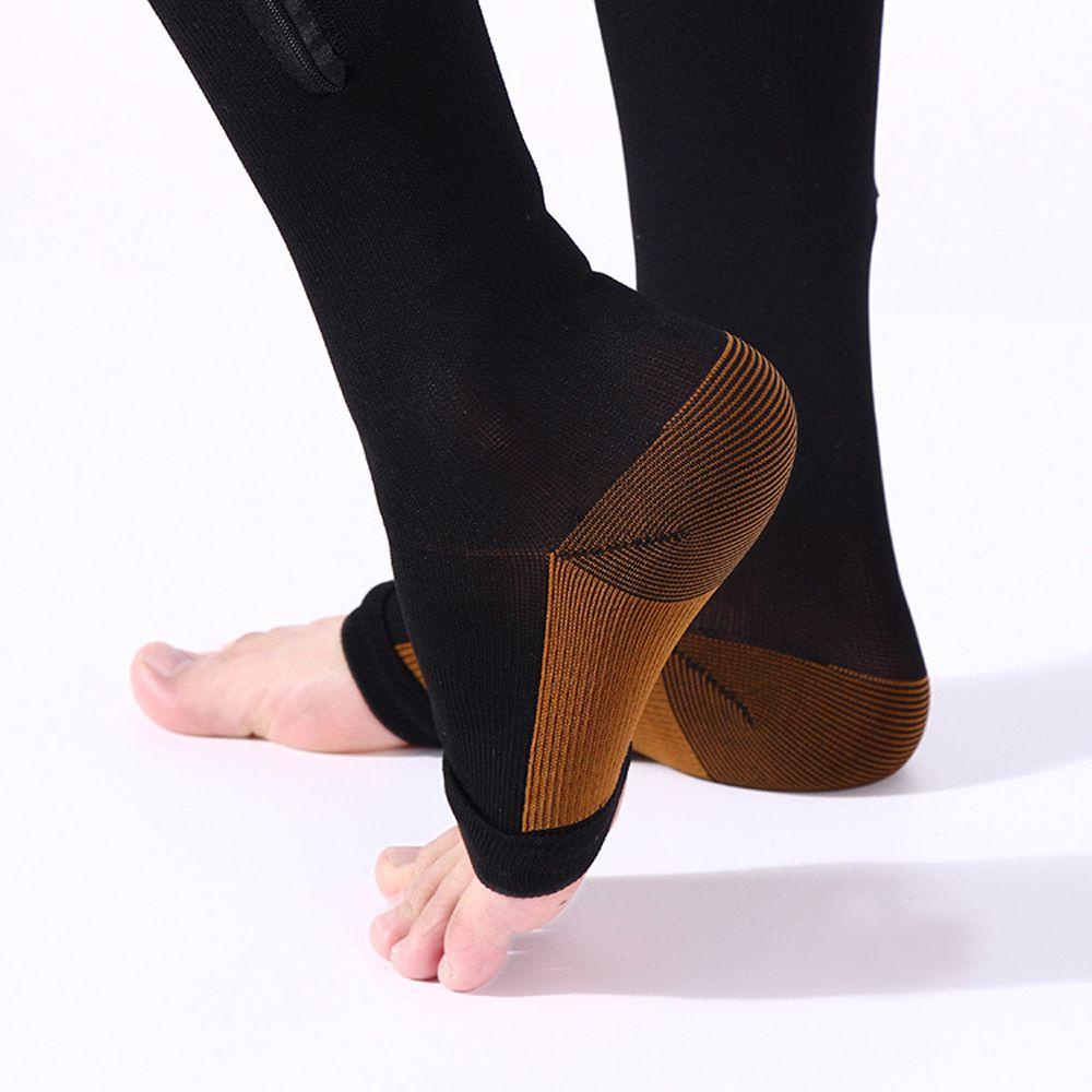 Vớ Nén Dày Dặn Hỗ Trợ Chân Có Khóa Kéo Cho Nam Nữ
