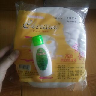Mặt nạ giấy 100 miếng và chai lột mụn
