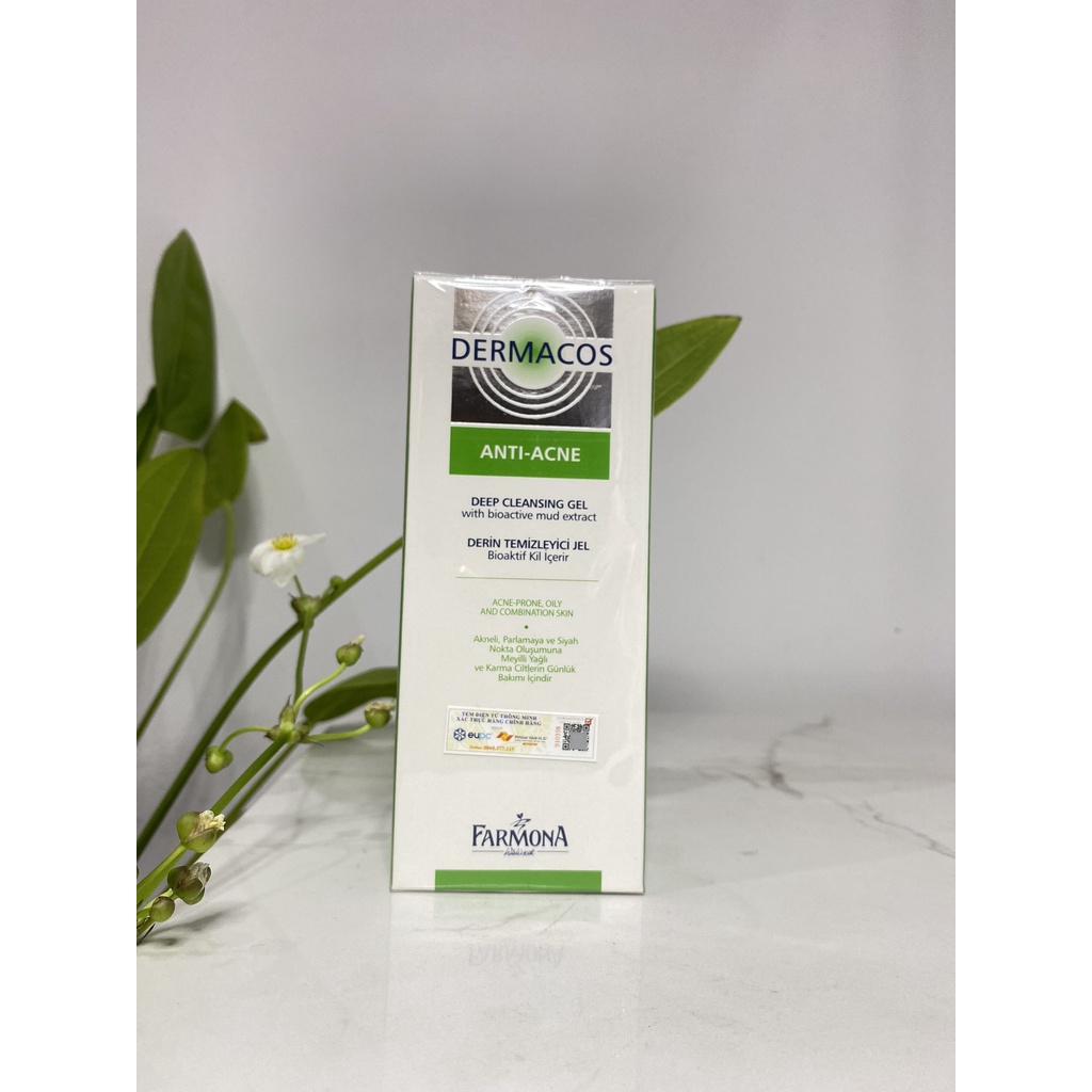 DERMACOS Sữa Rửa Mặt Farmona Dermacos Anti Acne Deep Cleansing Gel 150ml, Sạch Sâu Ngừa Mụn, Cho Da Dầu- 𝐃𝐫.𝐋𝐲́ 𝐇𝐨𝐚̀𝐧𝐠 | BigBuy360 - bigbuy360.vn