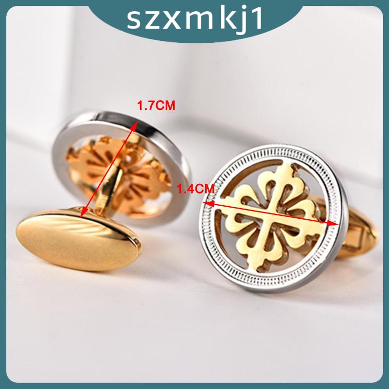 Khuy Măng Sét Tròn Sành Điệu Szxmkj1 Dành Cho Đầm Dự Tiệc Cưới / Cocktail