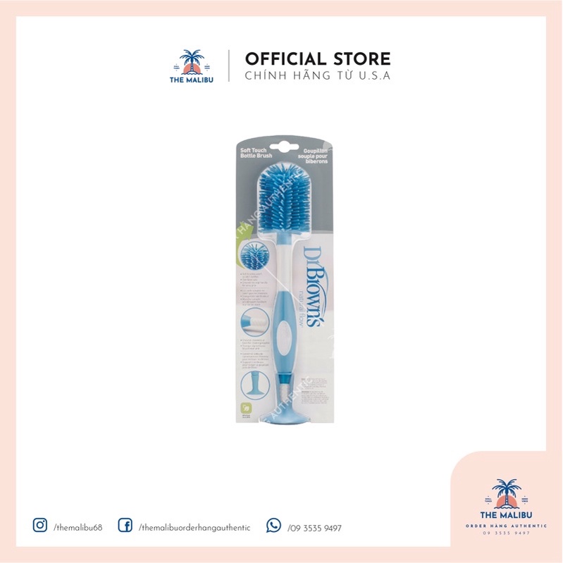 Cọ rửa bình sữa loại to cao su Dr.Brown AC005 mẫu mới