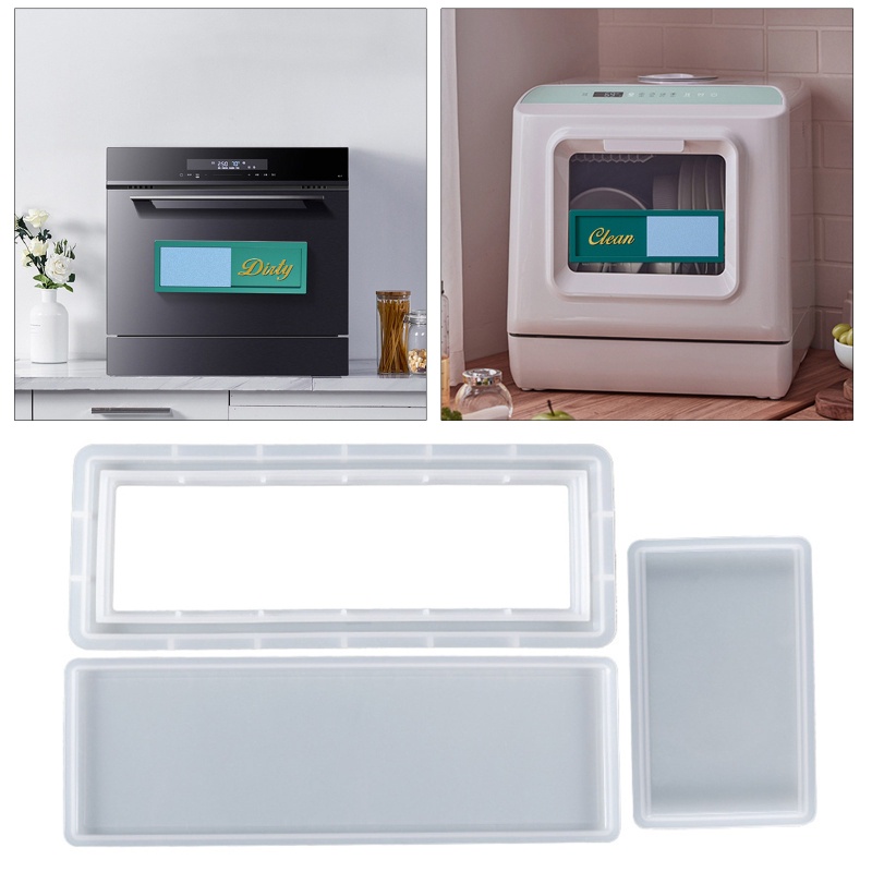 Bộ Khuôn Silicon Hai Mặt Làm Biển Hiệu Resin Epoxy Resin / Máy Rửa Chén sa / Máy Rửa Chén