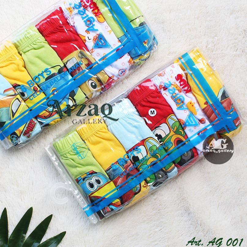 ℮ Bộ 6 Quần Lót Cho Bé Trai AG 001 / uk M L XL XXL / Cd ○