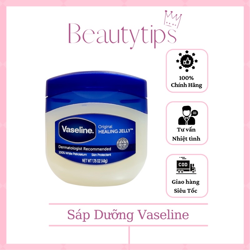 Sáp dưỡng ẩm đa năng Vaseline Healing Jelly Original 49g