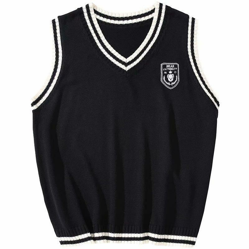 Áo gile 4 mùa phối viền logo gấu