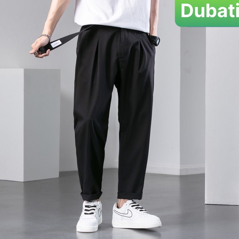 Quần baggy nam nữ Unisex ống rộng trơn - Kiểu quần Kaki Nam Nữ Ống Suông Basic Unisex Sành điệu mới - Dubati  fashon