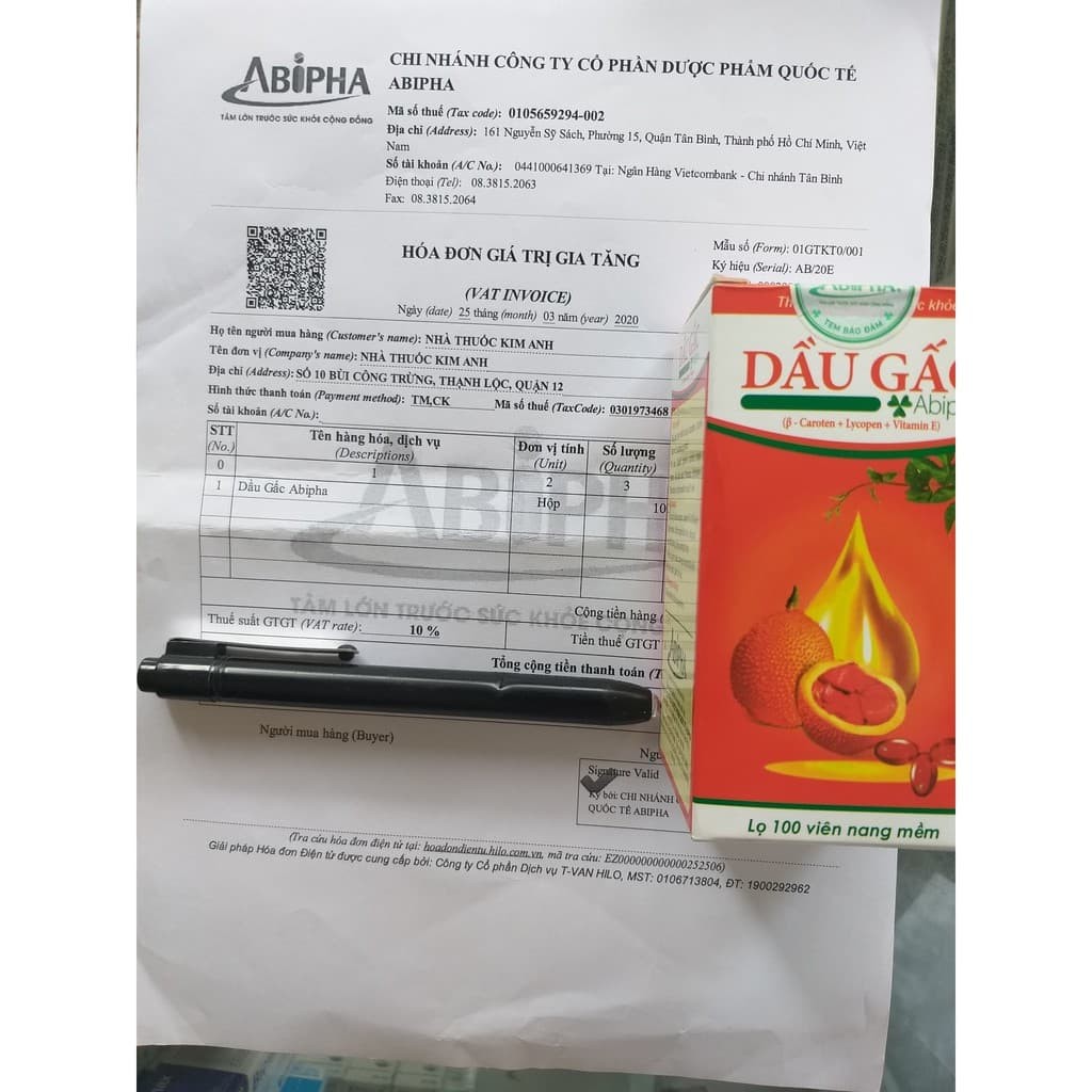 (Cam Kết Chính Hãng)_Dầu Gấc Abipha_Bổ Sung Vitamin A - Sáng Mắt Đẹp Da_100 viên/lọ | BigBuy360 - bigbuy360.vn